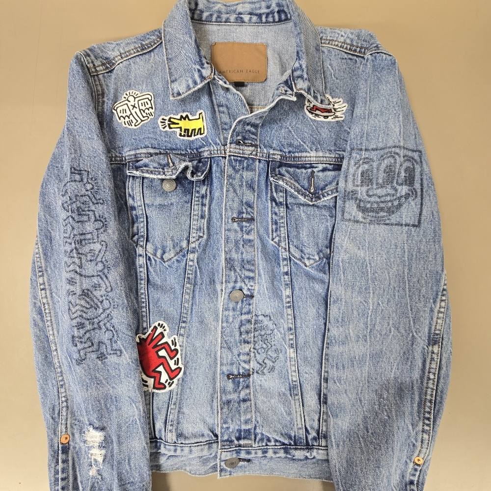 American Eagle | Keith Haring Jean Jacket